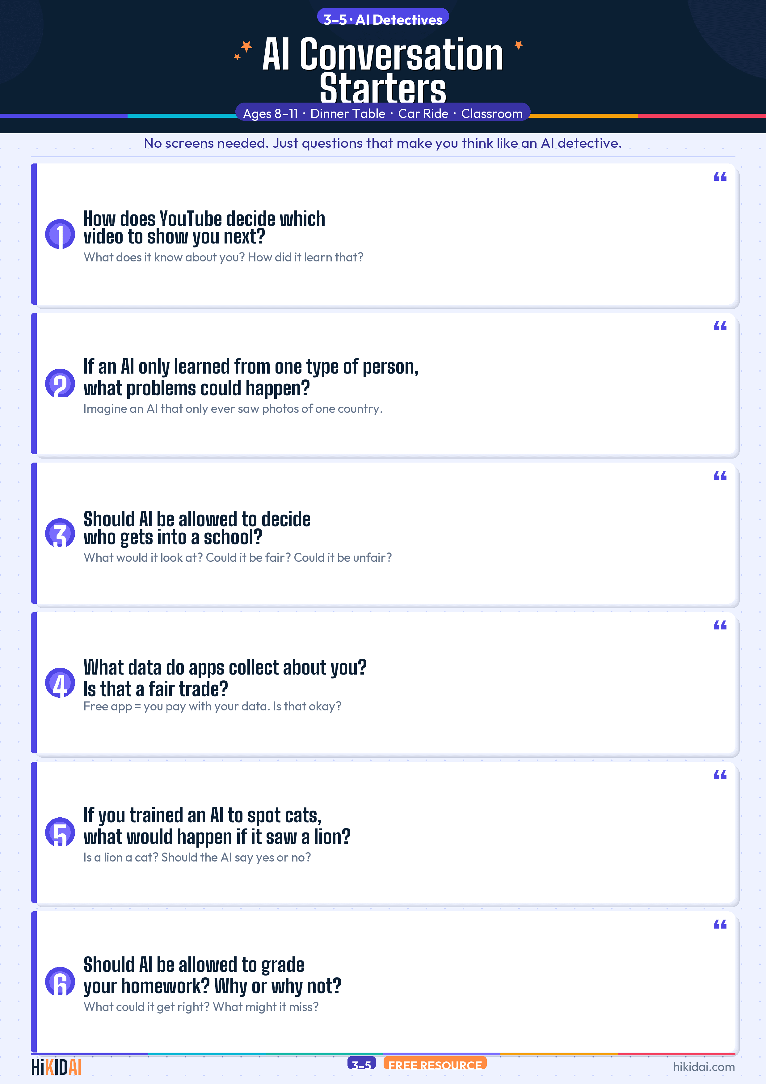 3–5 · AI Detectives Conversation Starters preview